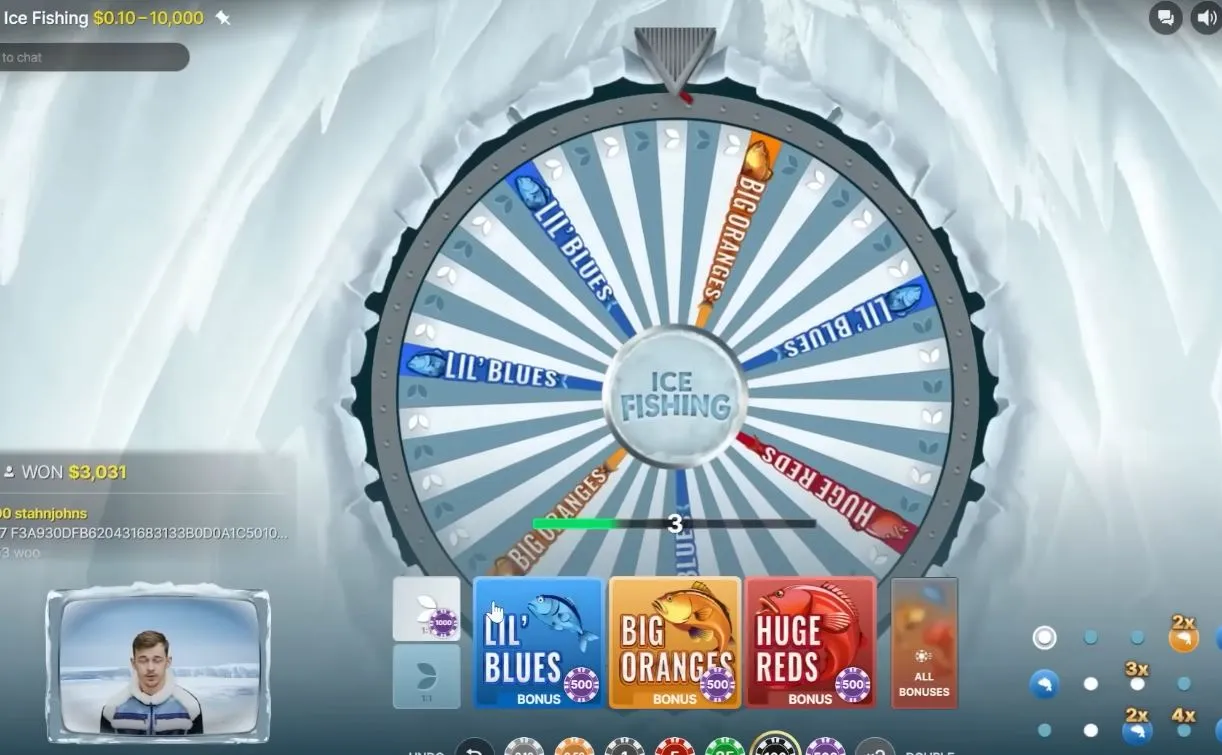 Sistema di Moltiplicatori di Ice Fishing Sistema di Moltiplicatori di Ice Fishing